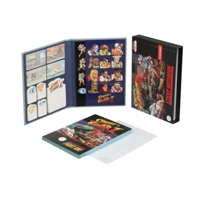 Immagine di Grupo Erik: Quaderno Street Fighter A5 con confezione videogioco + stickers e note adesive, 96 pagine, Licenza Ufficiale, Gadget