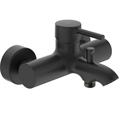 Immagine di Ideal Standard Ceraline, Miscelatore monocomando esterno per vasca, Nero Seta