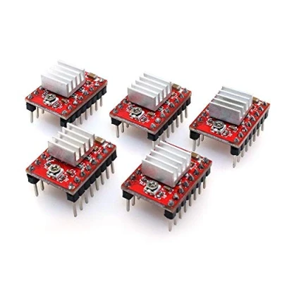Immagine di DollaTek 5Pcs 3D Printer A4988 Reprap Stepper Motor Driver Module