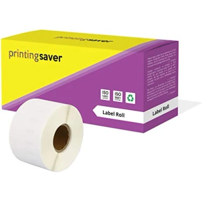 Immagine di Printing Saver 99018 38 x 190 mm Compatibile Rotolo Etichette adesive per raccoglitori (110 Etichette/Rotolo) Dymo LabelWriter 310 320 330 4XL 400 450 Turbo/Twin Turbo/Duo &amp; etichettatrici