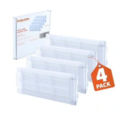 Immagine di BAKUUM Confezione da 4 filtri HEPA, per Xiaomi S12 Filtro serbatoio misto acqua e della polvere. Si prega di verificare il modello prima dell&#039;acquisto.