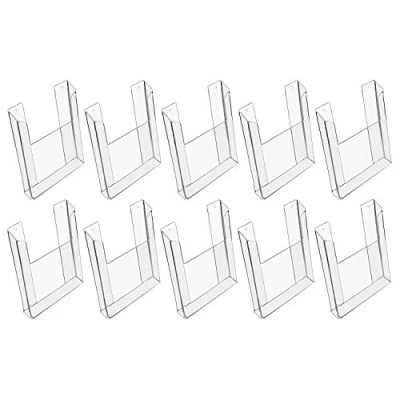 Immagine di HMF 46843 Espositore da parete in acrilico, 10 pezzi, DIN A4 verticale, trasparente