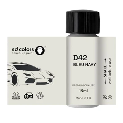 Immagine di SD COLORS BLEU NAVY D42 Vernice per ritocchi da 15 ML, riparazione graffi e scheggiature