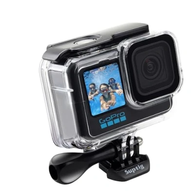 Immagine di Suptig custodia protettiva Impermeabile subacquea per GoPro Hero 12 11 Black 10 9 Nero 50 meter