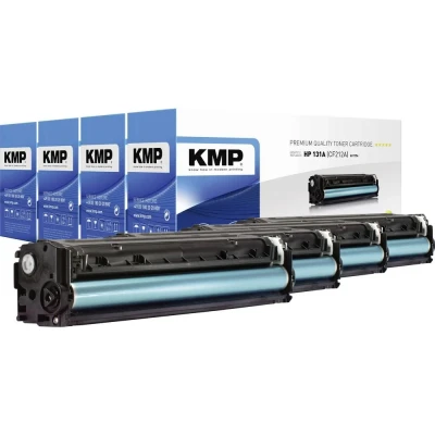 Immagine di KMP Toner sostituisce HP 131A, 131X, CF210A, CF210X, CF211A, CF212A, CF213A Compatibile Imballo multiplo Nero, Ciano, Magenta, Giallo 2400 pagine H T171V