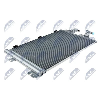 Immagine di NTY CCS PL 016 Condensatore con essiccatore Alluminio 630mm OPEL: Zafira B, Astra H Caravan, Hatchback