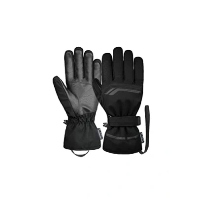 Immagine di Reusch Primus R TEX® XT con passante per polso e membrana impermeabile, guanti da sci piacevolmente caldi in softshell, neve, 8,5