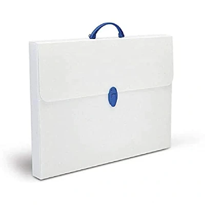 Immagine di Favorit Valigetta in Polipropilene Alveolare, Dimensioni 27 x 37.5 cm, Dorso 5 Colore Bianco, 1 chiusura