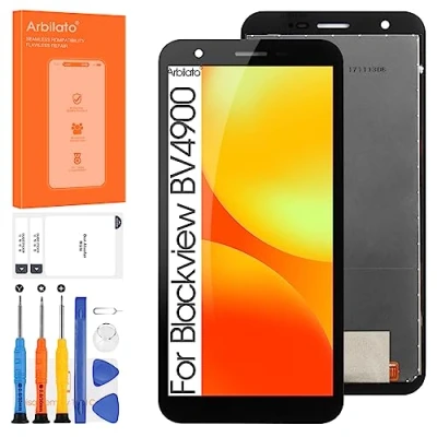 Immagine di schermo per Blackview BV4900 Sostituzione dello Pro LCD Screen BV4900S, BV5100 Touch Display Digitizer Assembly parti di riparazione (nero)