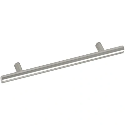 Immagine di OBF Grimme 215217.17 Maniglia per mobili Eibonie, diametro 12 mm, larghezza 208 in acciaio inox spazzolato, distanza tra i fori 90 colore: argento