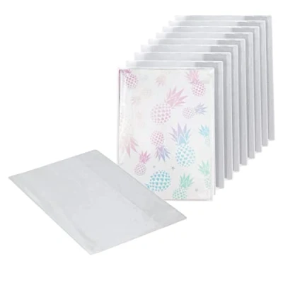 Immagine di EXERZ Copertina per quaderno A4 trasparente resistente all&#039;acqua Giacche protettive antiscivolo notebook, custodia in PVC (confezione da 10)