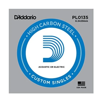 Immagine di D&#039;Addario Corda Singola Pl0135 in Acciaio per Chitarra.00135