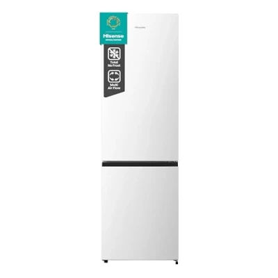 Immagine di Hisense Rb329N4Awe Frigorifero Combinato A Libera Installazione, Total No Frost Con Ventilazione Multiflow, Bianco, Altezza 180 cm, Capacità Netta da 255 L