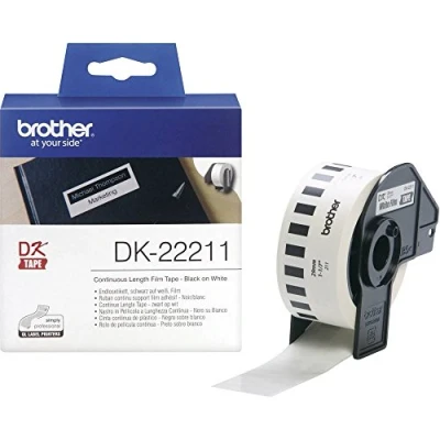 Immagine di BROTHER NASTRO ADES PELL NERO BIANCO 29MM