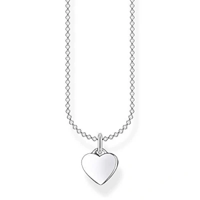 Immagine di Thomas Sabo Collana da Donna in Argento Sterling 925 con Ciondolo a Forma di Cuore, Lunghezza 36 38 cm
