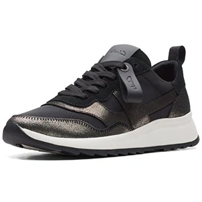 Immagine di Clarks Dashlite Jazz, Scarpe da Ginnastica Donna, Nero Black Combi, 37.5 EU