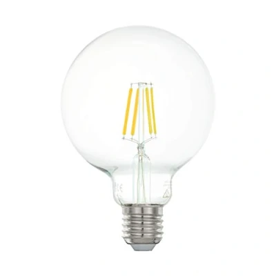 Immagine di Eglo E27 LED, lampadina a globo classica, fonte di luce per illuminazione retrò, 4 Watt (equivalente 40 Watt), 470 lumen, bianco caldo, 2700k, Edison G95, Ø 9,5 cm