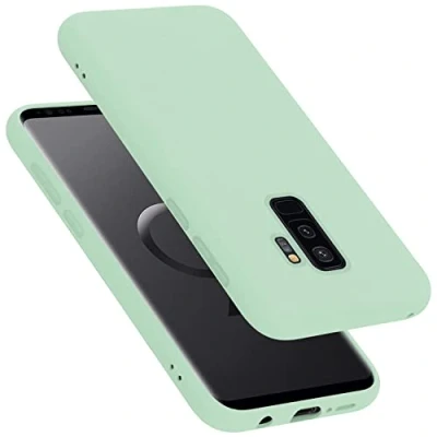 Immagine di Cadorabo Custodia Compatibile con Samsung Galaxy S9 Plus in Liquid Verde Chiaro Morbida Cover Protettiva Sottile di Silicone TPU Bordo Protezione Ultra Slim Case Antiurto Back Bumper Guscio
