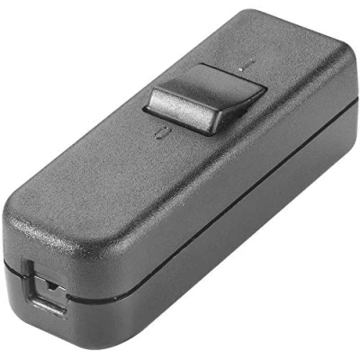 Immagine di interBär 8006 004.01 Interruttore A filo passante Nero 1 x Off / On 6 pz.