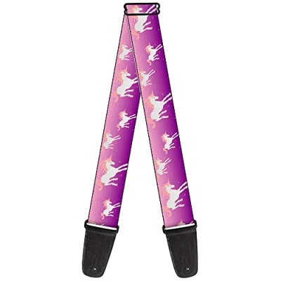 Immagine di buckle down tracolla per chitarra 34 60&quot; Unicorn Sparkles Purple/Pink