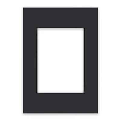 Immagine di nielsen Conservation Passepartout 1,5 mm, formato esterno 21x29,7 cm (DIN A4) per immagini 13x18 cm, nero liscio