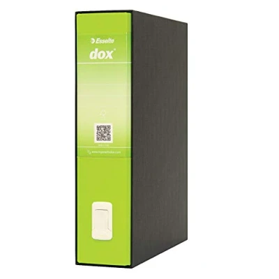 Immagine di Esselte Dox 2 Raccoglitore a Leva Formato Protocollo D8, A4, Confezione da 6 Pezzi, Greenery
