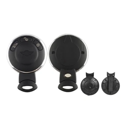 Immagine di 3 pulsanti di sostituzione auto telecomando Shell caso Fob per BMW Mini Cooper R56 Smart Key Cover con lama chiave a guscio serratura accessori ricambio