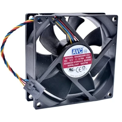 Immagine di AVC DS08025R12U 0.70A 12V 4 wire 5pin 8025 8cm PWM CPU high air volume cooling fan