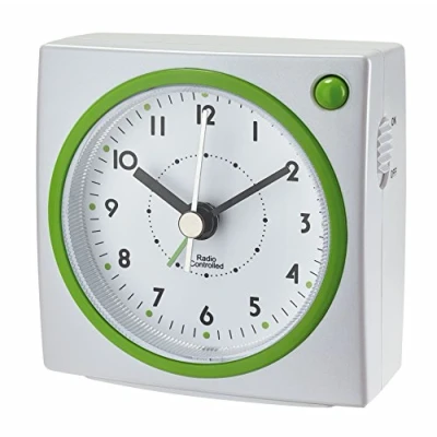 Immagine di TFA Dostmann 60.1516.04 Radiosveglia con retroilluminazione (verde/bianco), in plastica, 83 x 51 114 mm