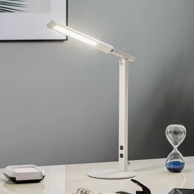 Immagine di Fabas Luce Lampada LED da scrivania Ideal con dimmer, bianco