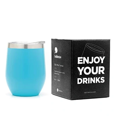 Immagine di BALIBETOV 355ml Tazza Termica, da Viaggio per Caffe, Beuta Vuoto in Acciaio Inossidabile, Termica con Coperchio a Prova di Perdite, Adatta Caffe e Altre Bevande (Acqua)