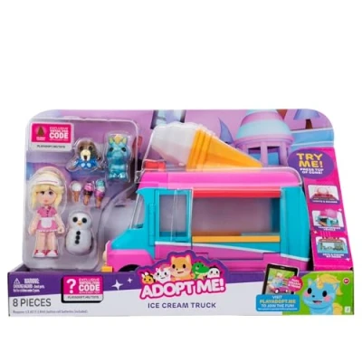 Immagine di Adopt Me! Ice Cream Truck Trasformare il veicolo con luci e suoni Top gioco online Codice articolo virtuale esclusivo incluso