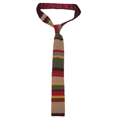 Immagine di Doctor Who Cravatta in maglia ufficiale LOVARZI Quarto Dottore (Tom Baker) BBC