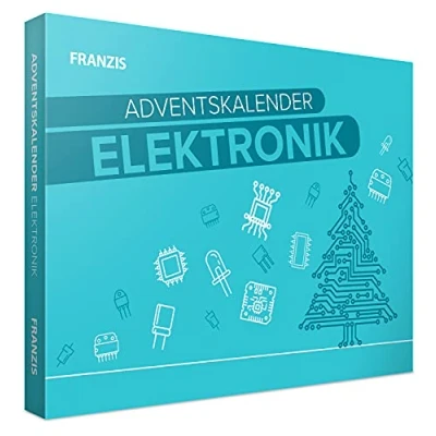 Immagine di FRANZIS 67400 Calendario elettronico degli eventi, 24 esperimenti elettronici, set completo con circuito stampato e componenti, incluso libro di accompagnamento 31 pagine, multicolore