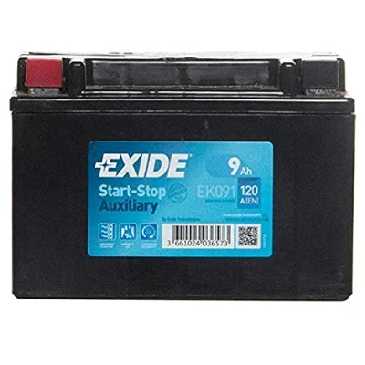 Immagine di EXIDE Start Stop EK091 Batteria avviamento 12V 9Ah 120A B0