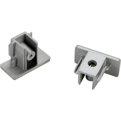 Immagine di Componente per sistema su binario ad alta tensione Parte finale Kit da 2 SLV monofase 143132 Grigio Argento