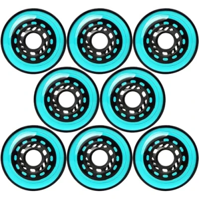 Immagine di NBTRXWAFR Ruote per Pattini in Linea 8PCS 72Mm 76Mm 80Mm 90A Linea, di Ricambio A Rotelle Freestyle Fancy, Linea,Verde,72mm