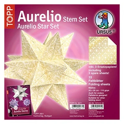 Immagine di URSUS Ludwig Bähr danese a forma di stella Set 20 cm x20 33Blatt tutti I