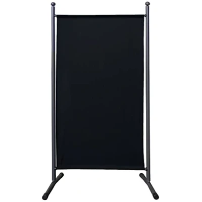 Immagine di QUICK STAR Paravento da Giardino 180 x 78 cm Divisorio in Tessuto Protezione della Privacy Nero