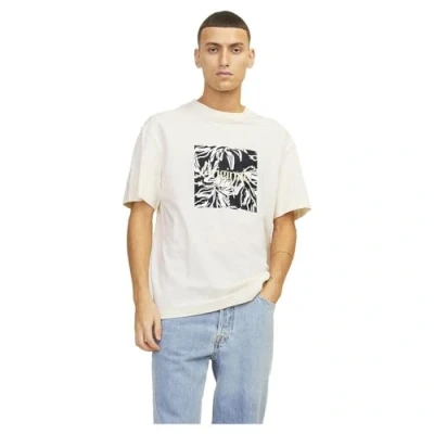 Immagine di Jack &amp; Jones Jorlafayette Branding TEE CREW NEC Tshirt con stampa, Uomo, Taglia: Large, Buttercream
