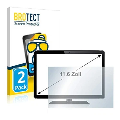 Immagine di brotect Pellicola Protettiva Opaca 11.6&quot; per Registratore di Cassa con 29.5 cm (11,6 pollici) [256 mm x 144 mm, 16:9] (2 Pezzi) Proteggi Schermo