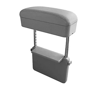 Immagine di Qirc Bracciolo con contenitore per auto, protettivo, console centrale, estensione gomito e avambraccio, supporto polso, altezza regolabile, tappetino comodo, universale