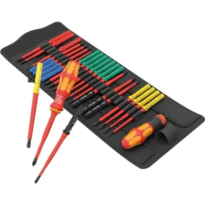 Immagine di Wera 05006617001 VDE Cacciavite porta inserti 26 parti Croce Phillips, Pozidriv, TORX, Brugola interna, Taglio