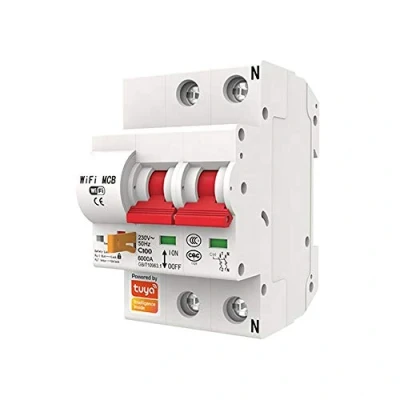 Immagine di Interruttore differenziale intelligente PNI SafeHome PT802P WiFi, 3P, 100A, controllo Internet, applicazione mobile Tuya Smart