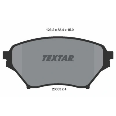 Immagine di TEXTAR 2386301 Kit pastiglie freno Non predisposto per contatto segnalazione usura MAZDA: MX 5 2