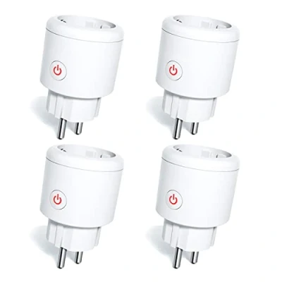 Immagine di ZigBee Presa Intelligente con Monitoraggio Energia, Smart Alexa Temporizzata, APP Controllo Remoto, 16A Plug Vocale Compatibile Alexa/Google Home, Hub Richiesto 4PCS