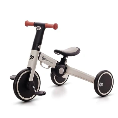 Immagine di Kinderkraft Triciclo 3in1 4TRIKE, Mini bici, Carrello, Sella regolabile, Pieghevole, da 12 mesi a 5 anni, Grigio