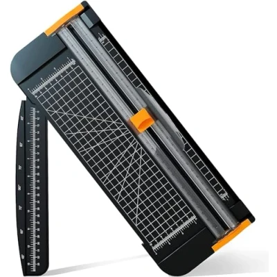 Immagine di MOWETOO Taglierina a ghigliottina, A4, con sistema automatico di sicurezza, per scrapbooking e tagliare carta