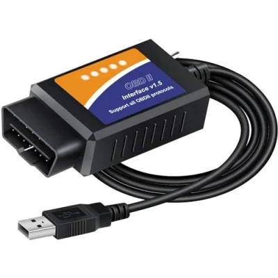 Immagine di OBDResource Adattatore Scanner USB OBD2 con MS CAN/HS CAN, ELMconfig, Strumento Diagnostico Professionale OBDII per Ford e Mazda