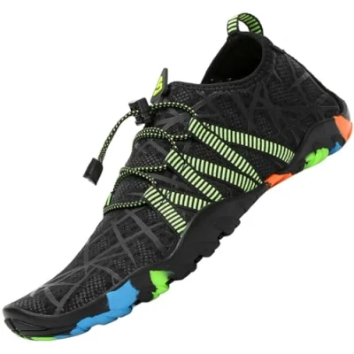 Immagine di SAGUARO Scarpe da Scoglio Uomo Scarpette Donna Mare Antiscivolo Acqua Asciugatura Rapida per Spiaggia Immersione Surf Nero Gr.40 EU